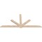 Ekena Millwork Kennewick Smooth Timber Gable Bracket, Douglas Fir, 108"W x 49"H x 1 1/2"D x 5 1/2"F, 11/12 Pitch GBW108X49X0206KEN00SDF - alternate 2
